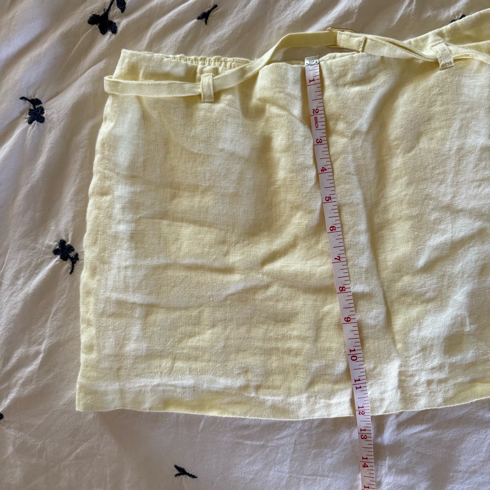 Abercrombie and fitch yellow linen skort - Picture 13 of 16